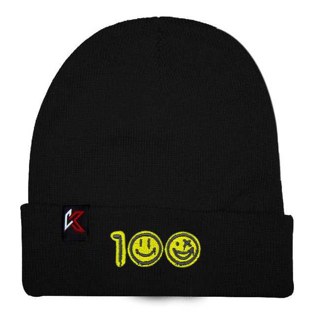 Kecks, 100 Drip Black Beanie Hat