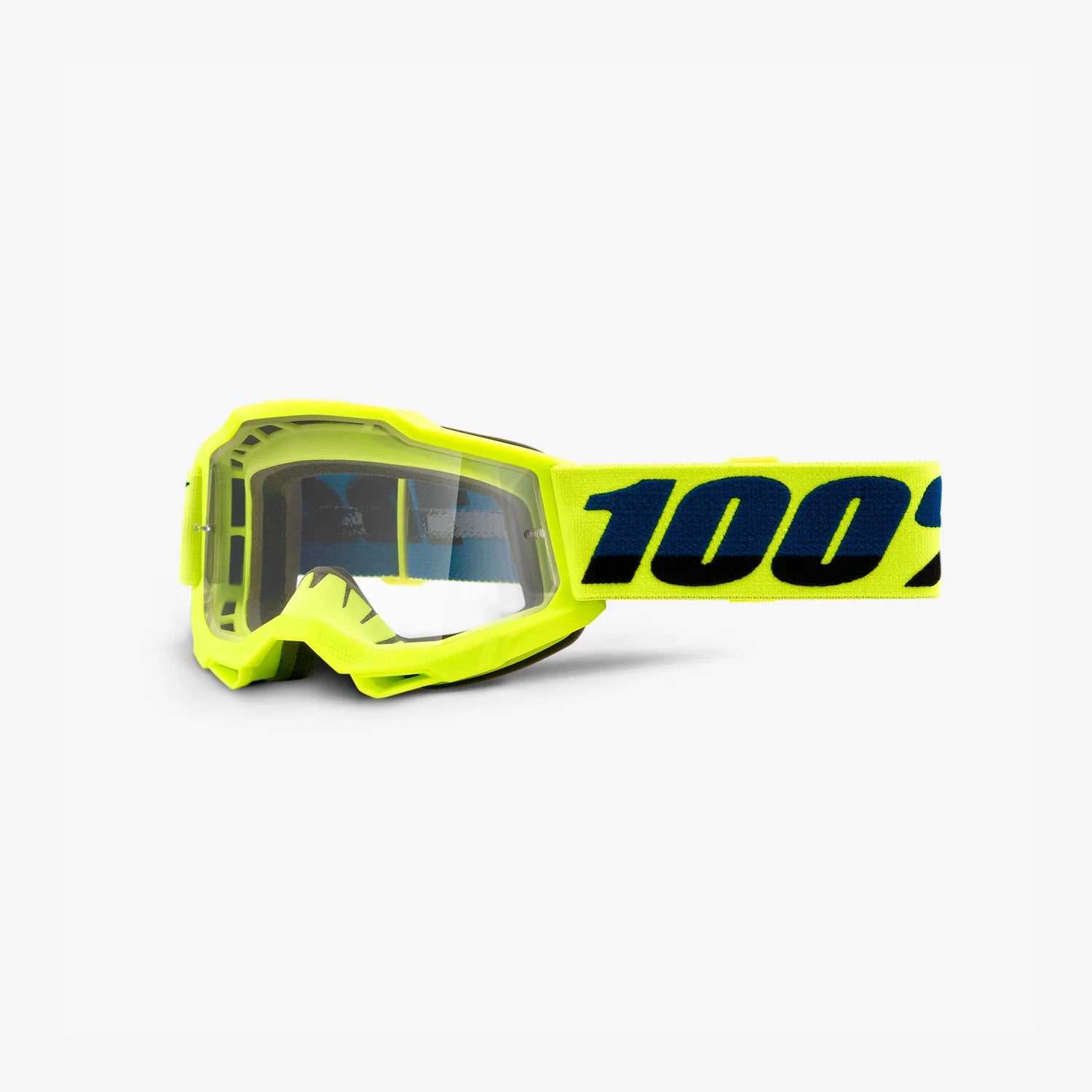 100%, ACCURI 2 JUNIOR GOGGLE FLUO/YELLOW (CLEAR LENS)