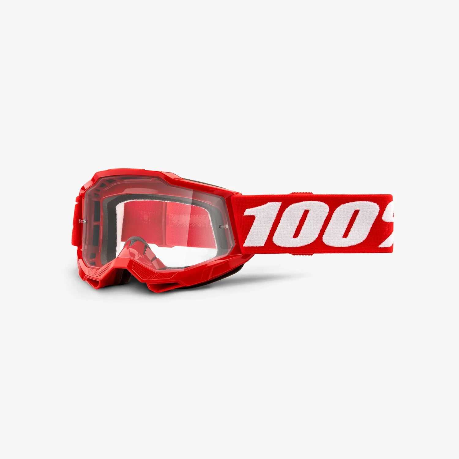 100%, ACCURI 2 JUNIOR GOGGLE NEON/RED (CLEAR LENS)