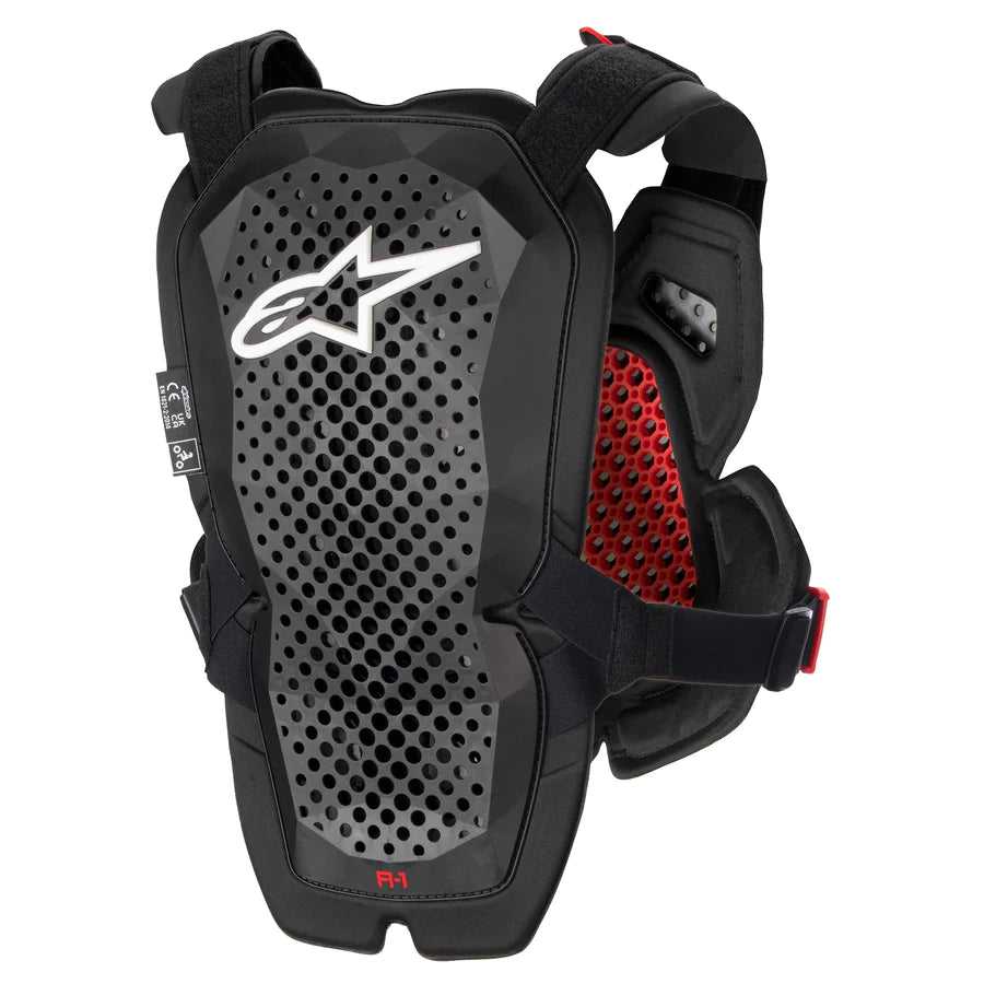 Alpinestars, ALPINESTARS ANTHRACITE BLACK RED A-1 PRO CHEST PROTECTOR