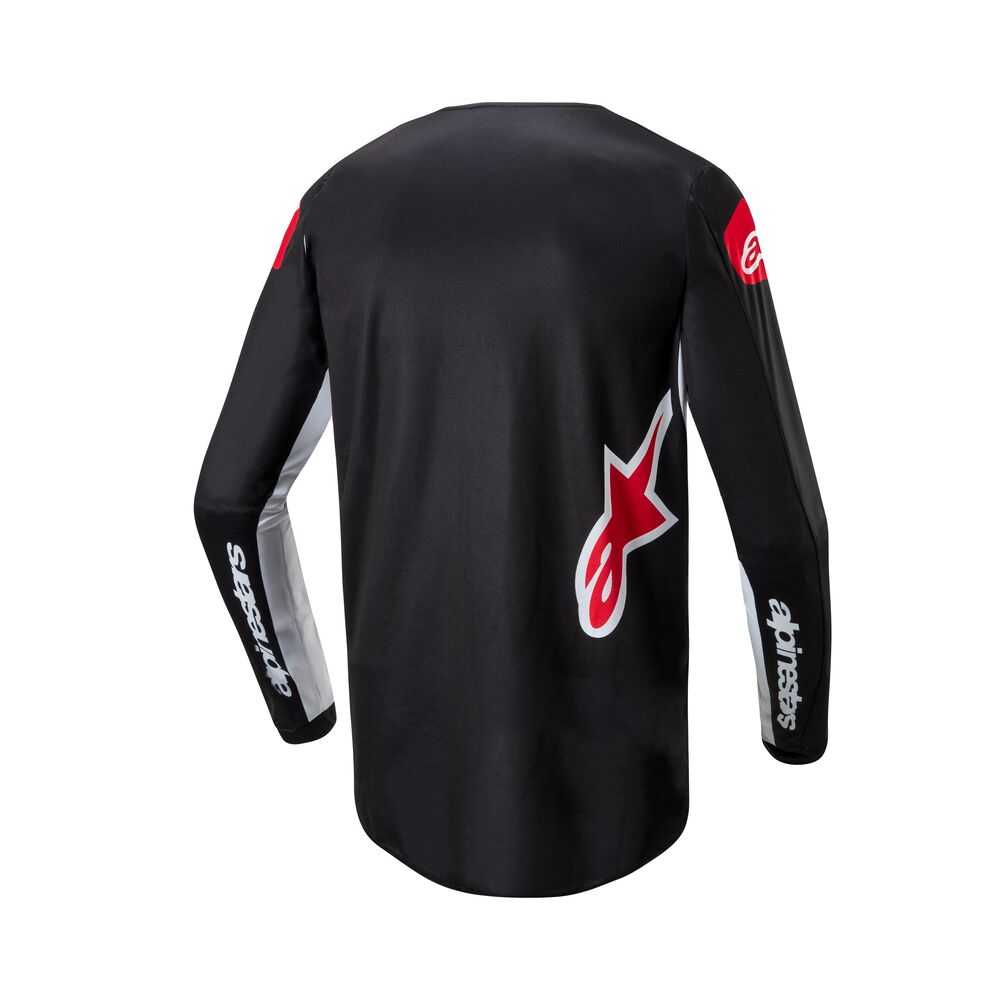 Alpinestars, ALPINESTARS FLUID LUCENT BLACK WHITE JERSEY