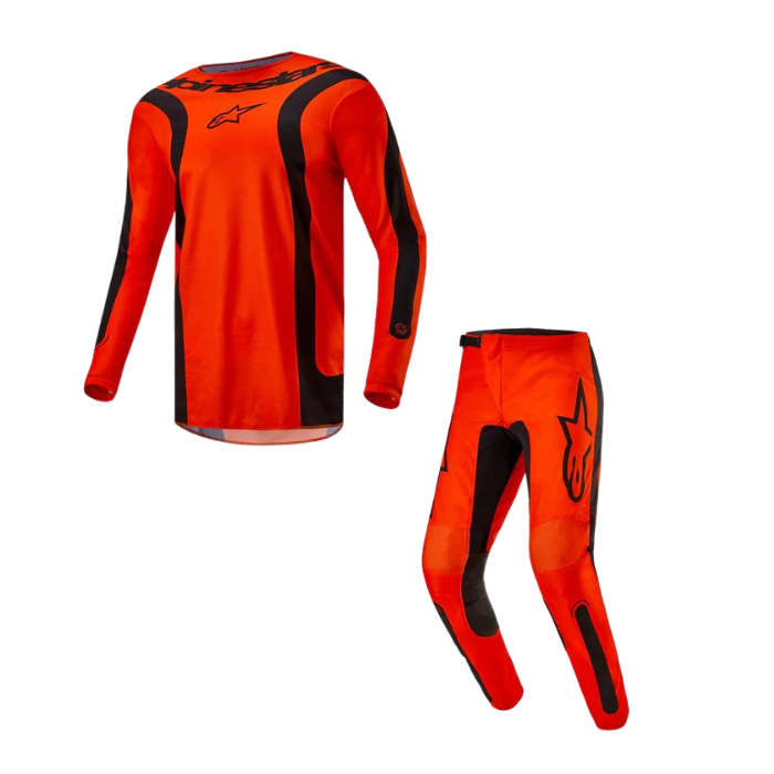 Alpinestars, ALPINESTARS FLUID LURV HOT ORANGE BLACK KIT COMBO