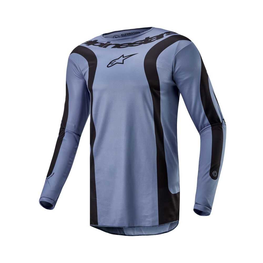 Alpinestars, ALPINESTARS FLUID LURV LIGHT BLUE BLACK JERSEY