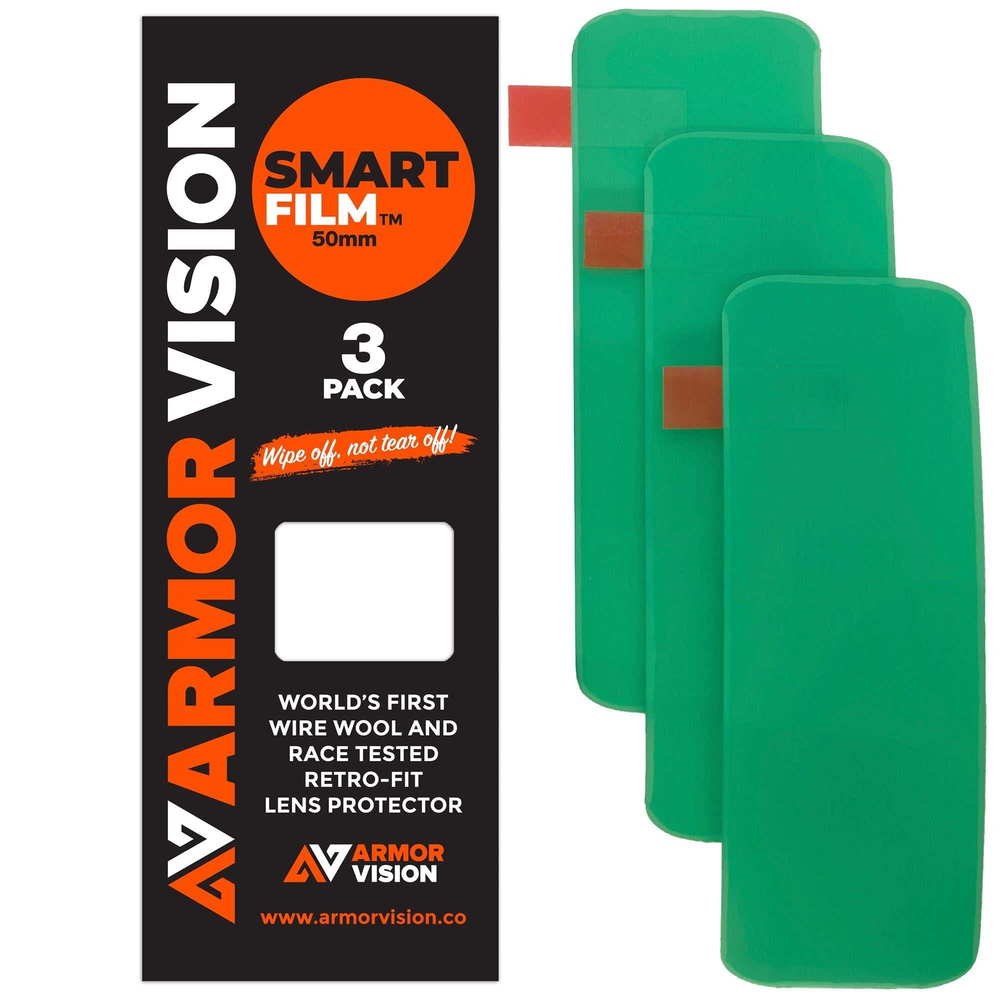 Armor Vision, ARMOR VISION 50MM SMART FILM LENS PROTECTOR (PACK OF 3)