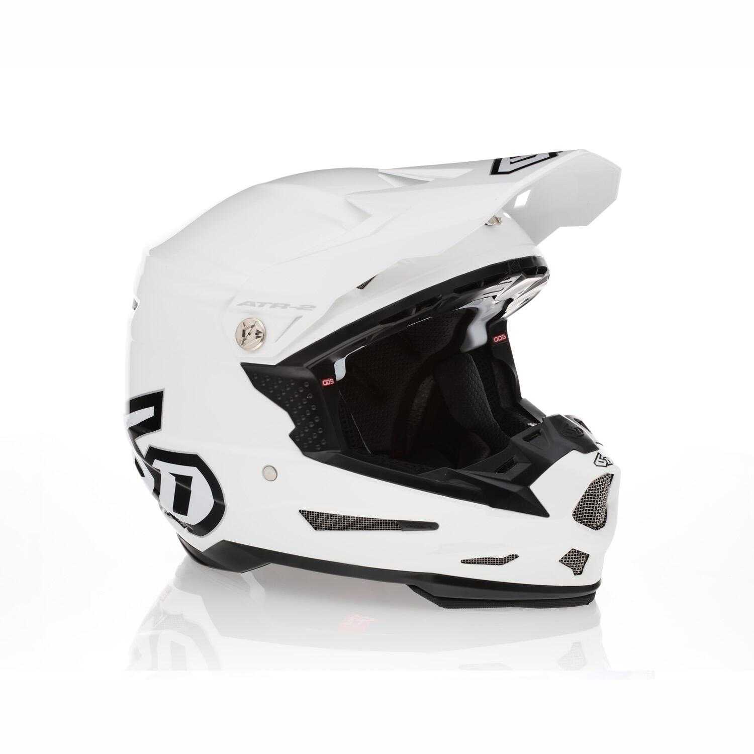 6D Helmets, ATR-2Y Youth Solid - Gloss White