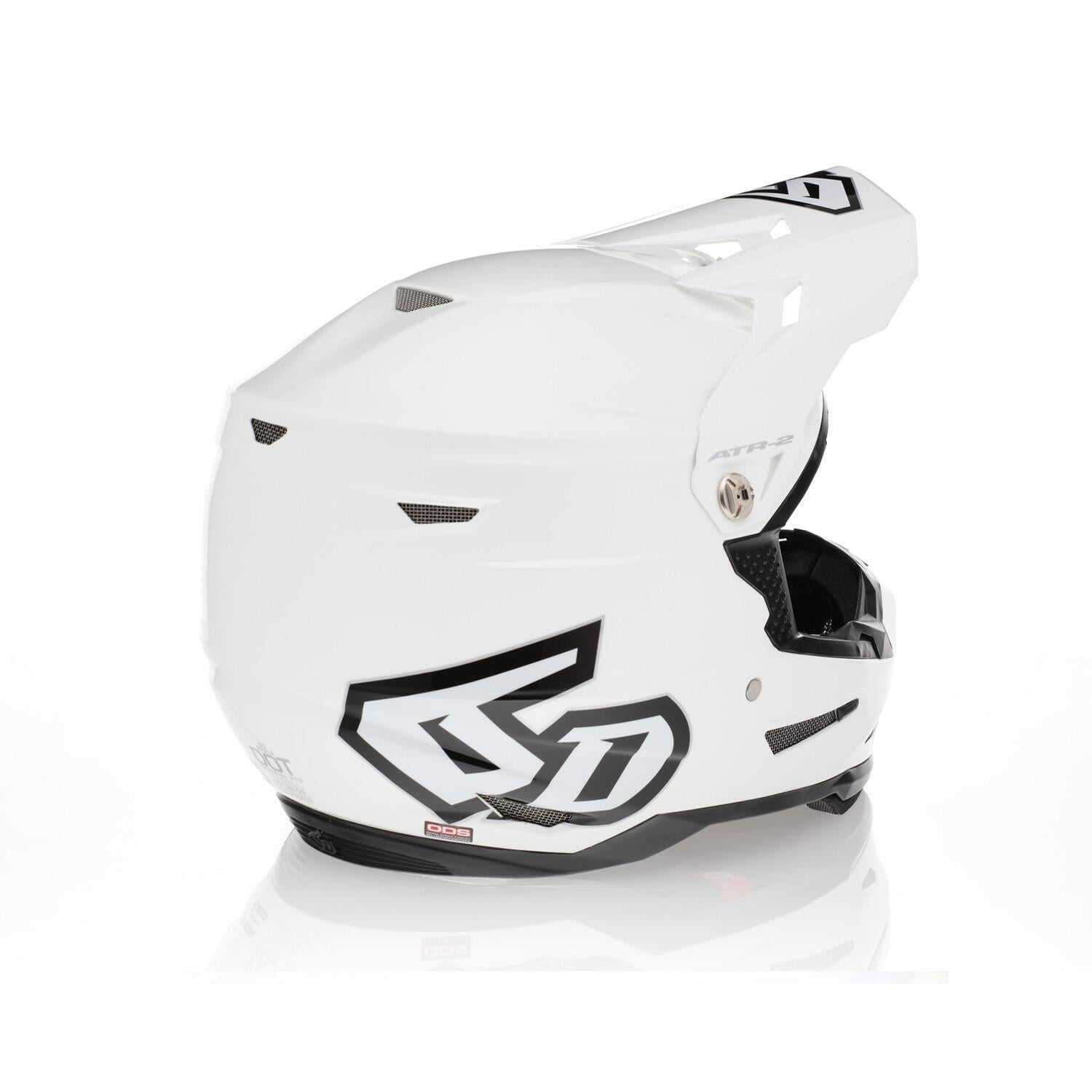 6D Helmets, ATR-2Y Youth Solid - Gloss White