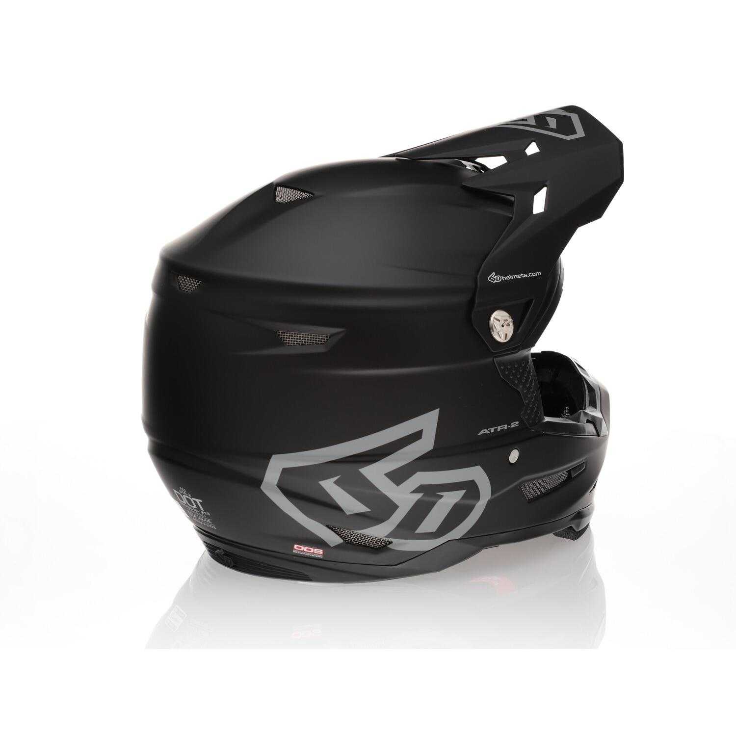 6D Helmets, ATR-2Y Youth Solid - Matte Black