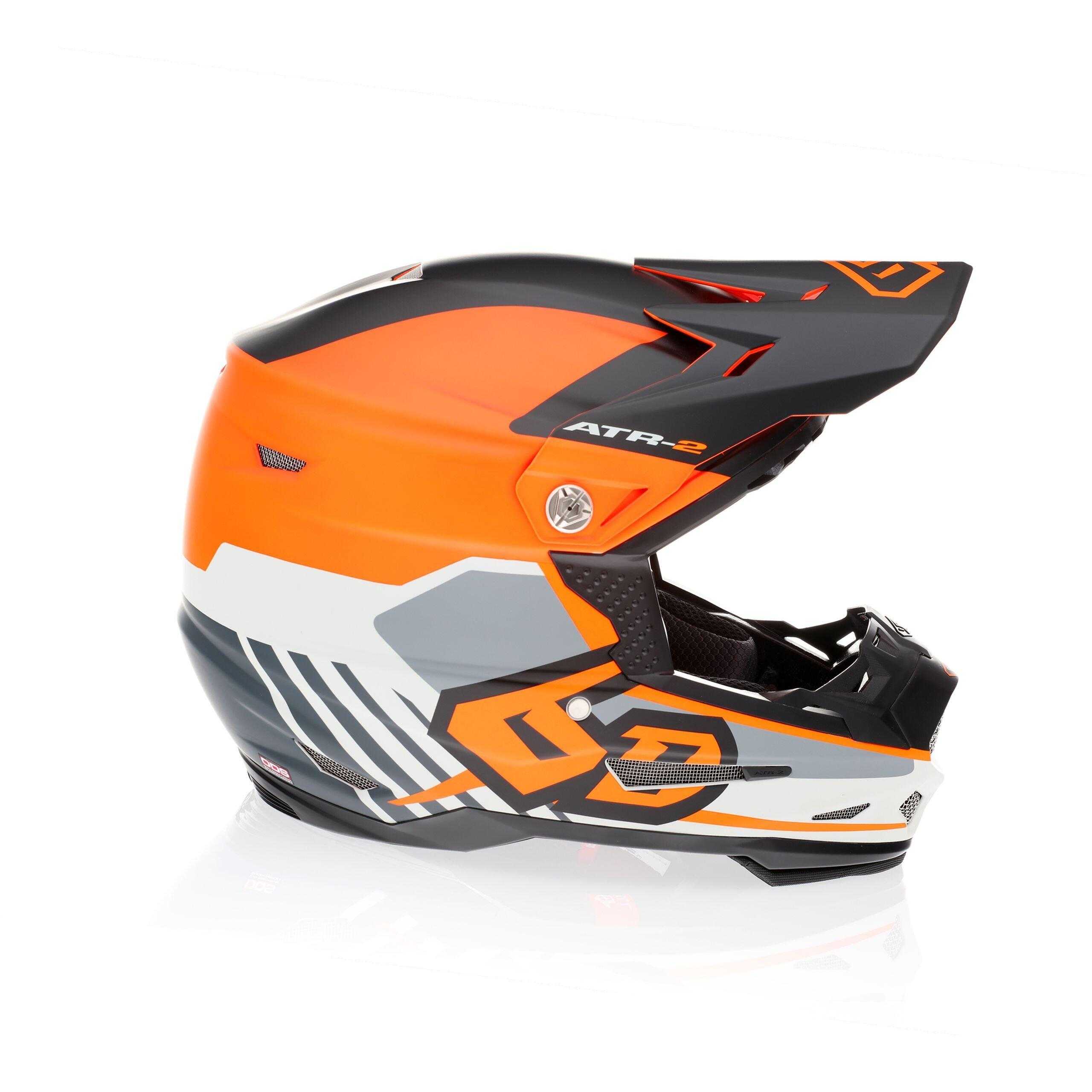 6D Helmets, ATR-2Y Youth Target - Neon Orange