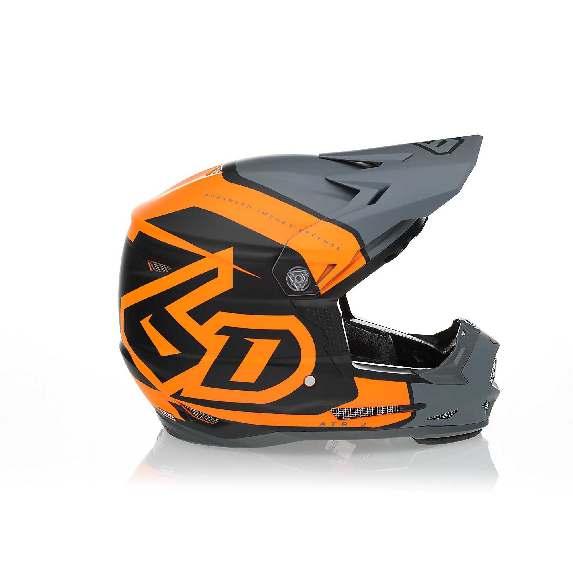 6D Helmets, ATR-2Y Youth Torque - Neon Orange/Grey Matte