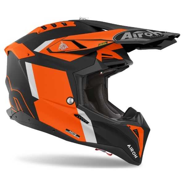 Airoh, Airoh Aviator 3 Glory Orange Matt MX helmet 22:06