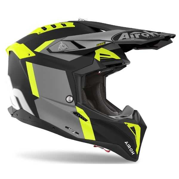 Airoh, Airoh Aviator 3 Glory Yellow Matt MX helmet 22:06