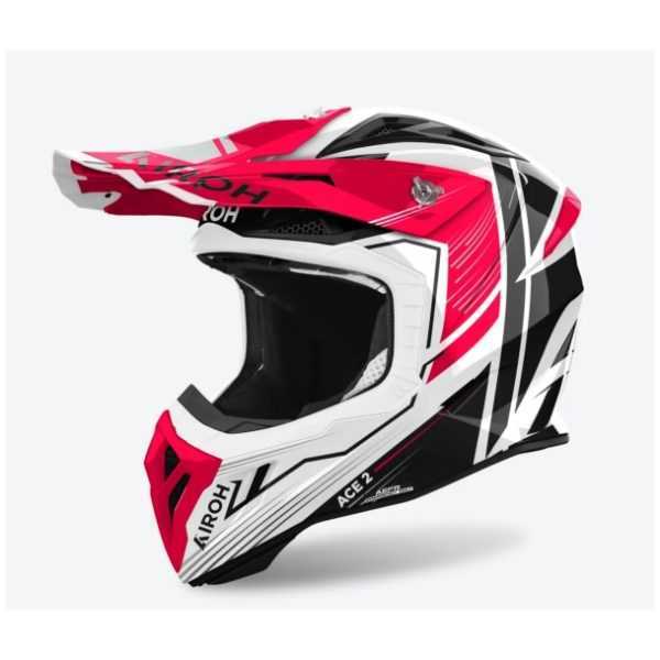 Airoh, Airoh Aviator Ace 2 Engine Red Gloss MX Helmet