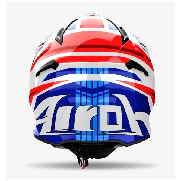 Airoh, Airoh Aviator Ace 2 Proud Blue/Red Gloss MX Helmet