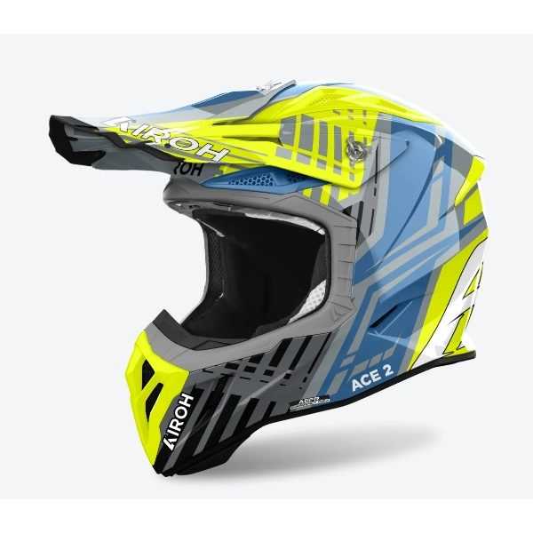 Airoh, Airoh Aviator Ace 2 Proud Yellow Gloss MX Helmet