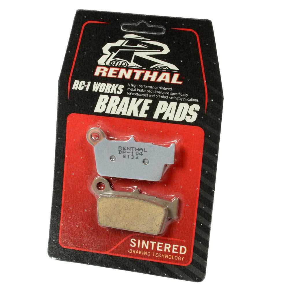 Renthal, BRAKE PADS FRONT/REAR HON/HQV/KAW/YAM (GF007) (R)