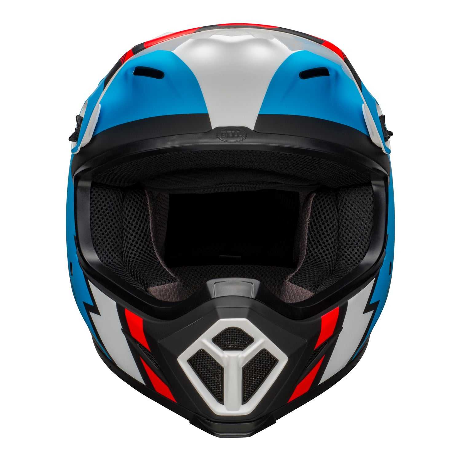 Bell, Bell MX 2021 MX-9 Mips Adult Helmet (Strike Matte Black/Blue/White)