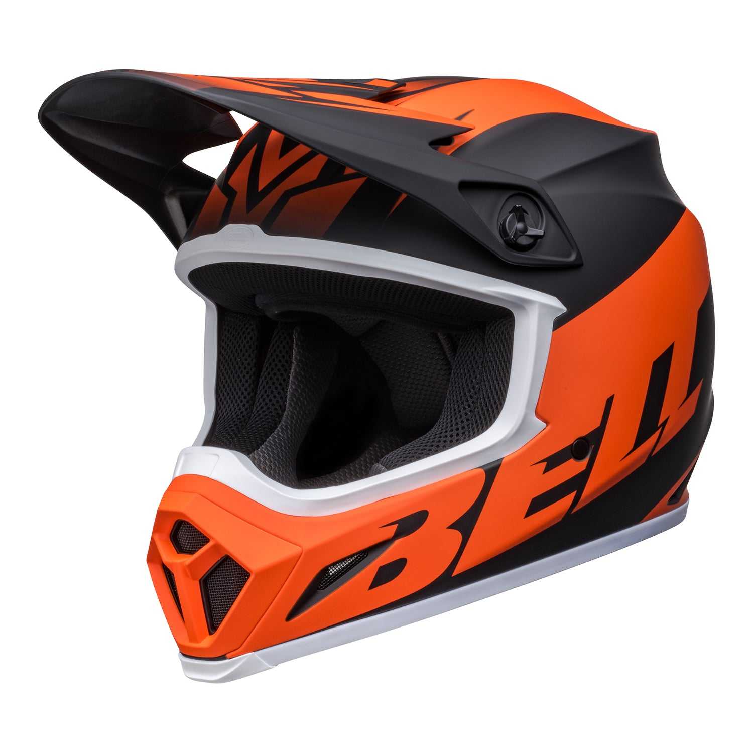 Bell, Bell MX 2022 MX-9 Mips Adult Helmet (Disrupt Matte Black/Orange)