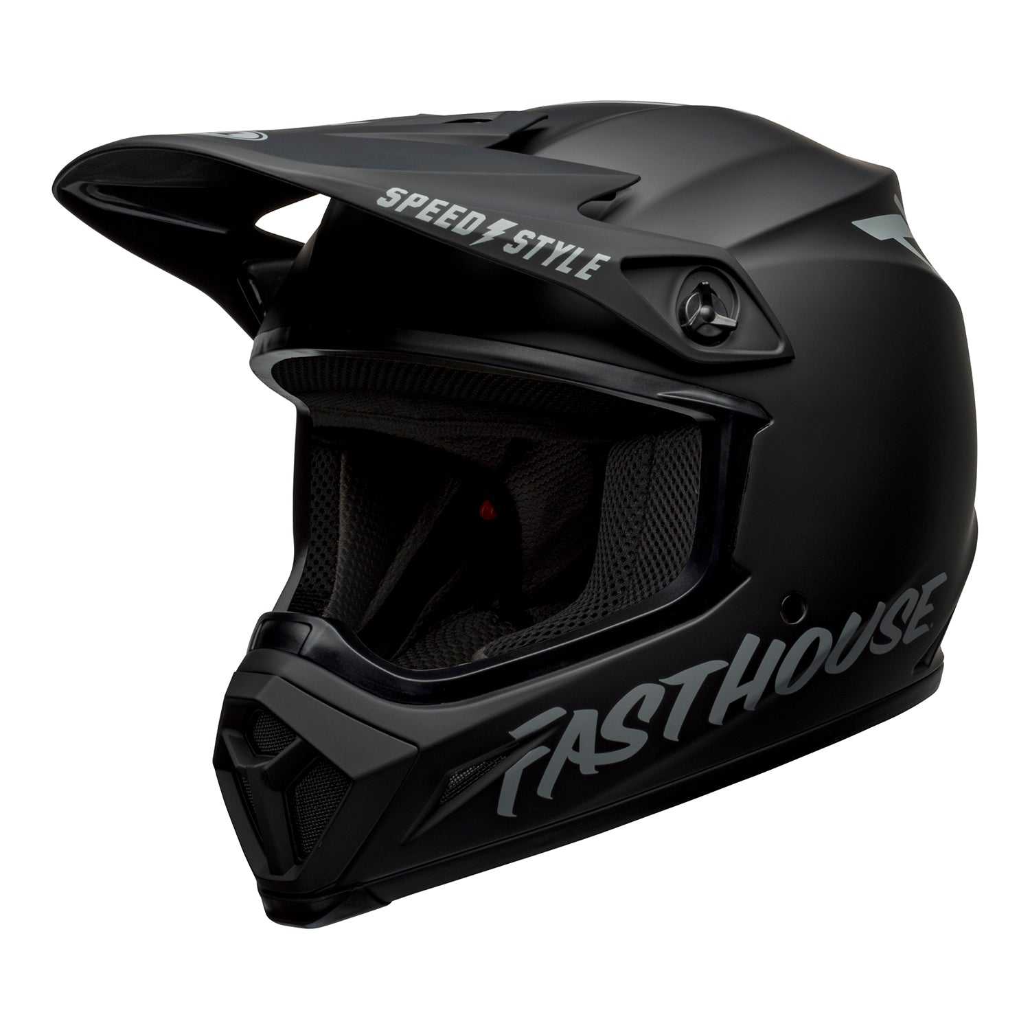 Bell, Bell MX 2022 MX-9 Mips Adult Helmet (Fasthouse Matte Black/Grey)