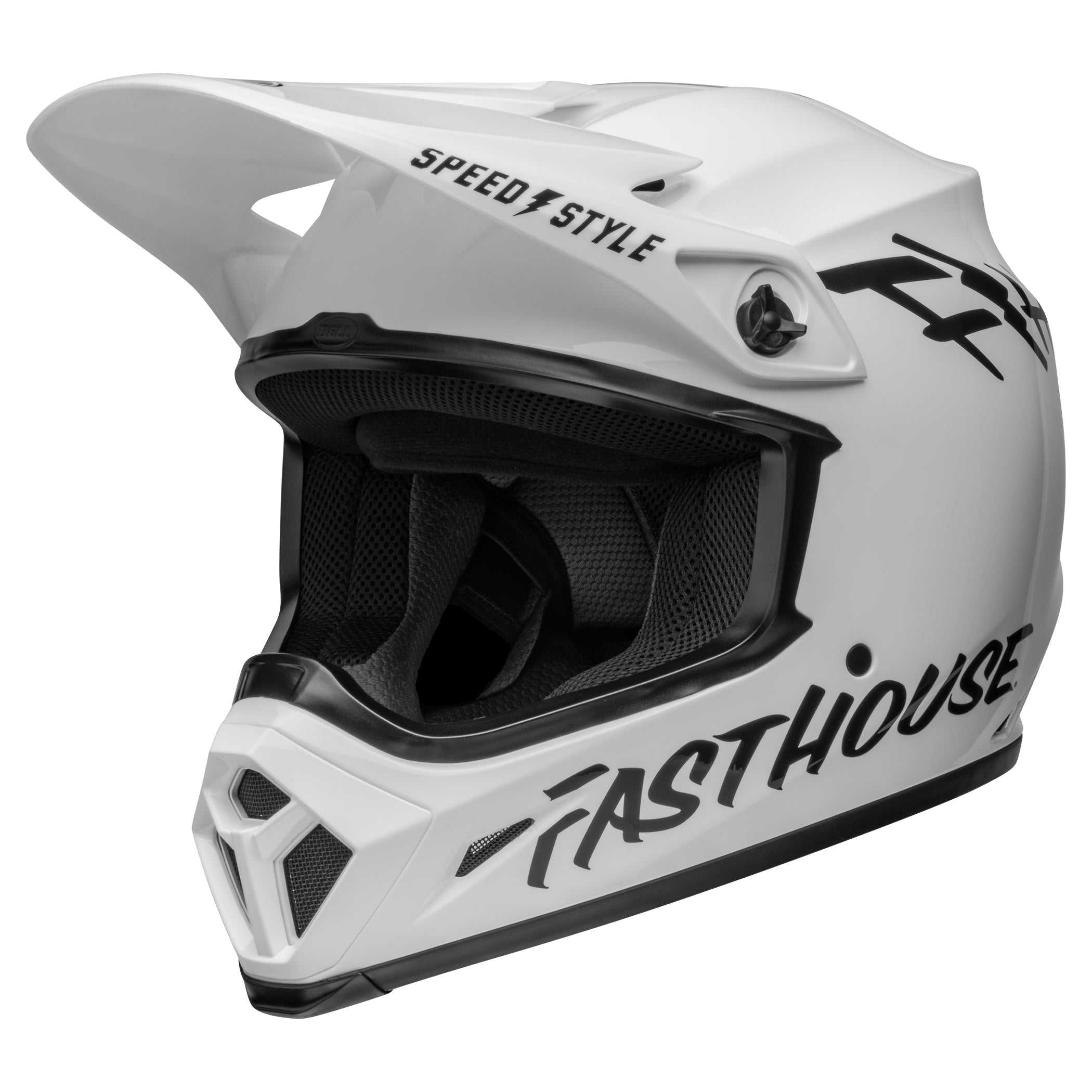 Bell, Bell MX 2022 MX-9 Mips Adult Helmet (Fasthouse White/Black)