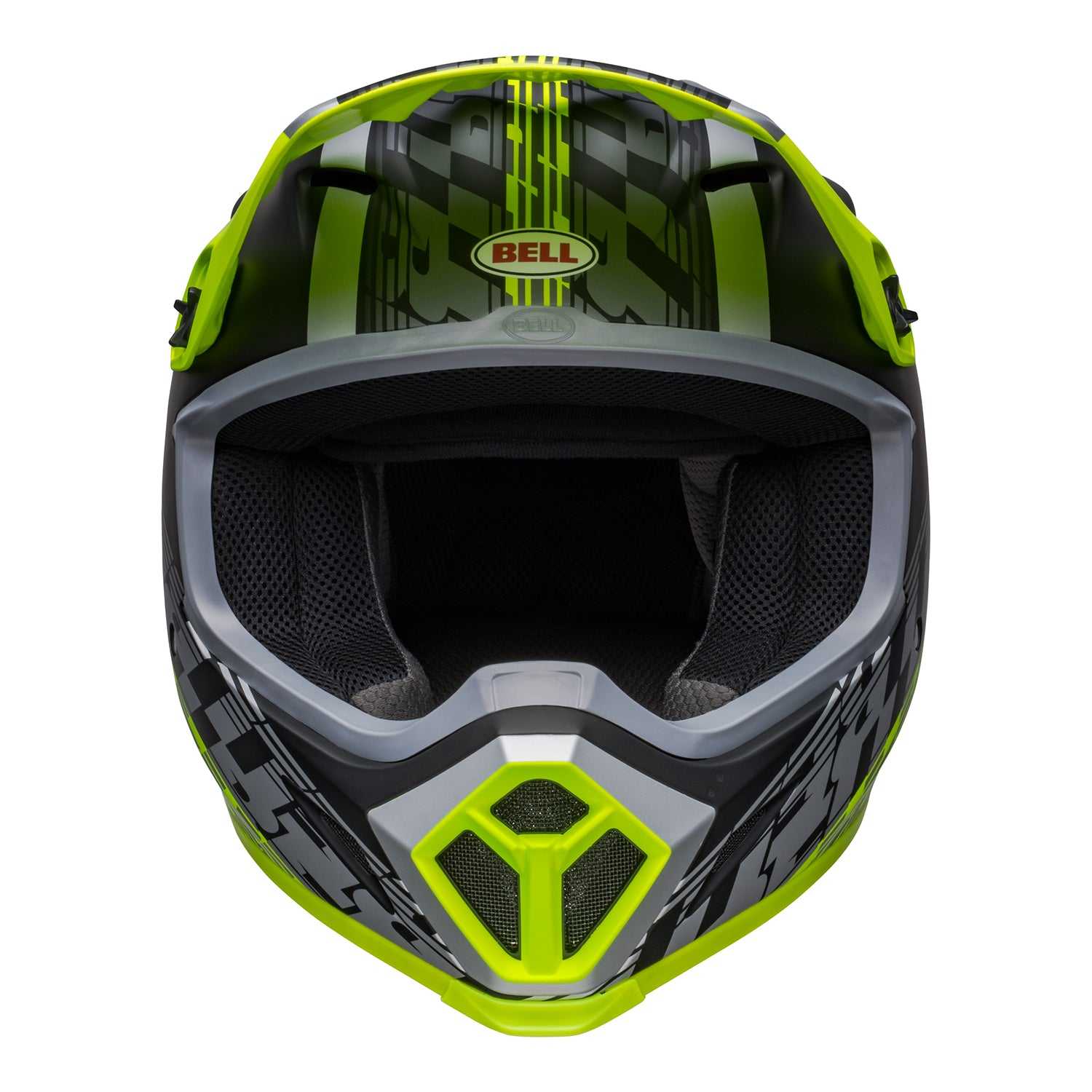 Bell, Bell MX 2022 MX-9 Mips Adult Helmet (Offset Matte Black/Hi-Viz Yellow)