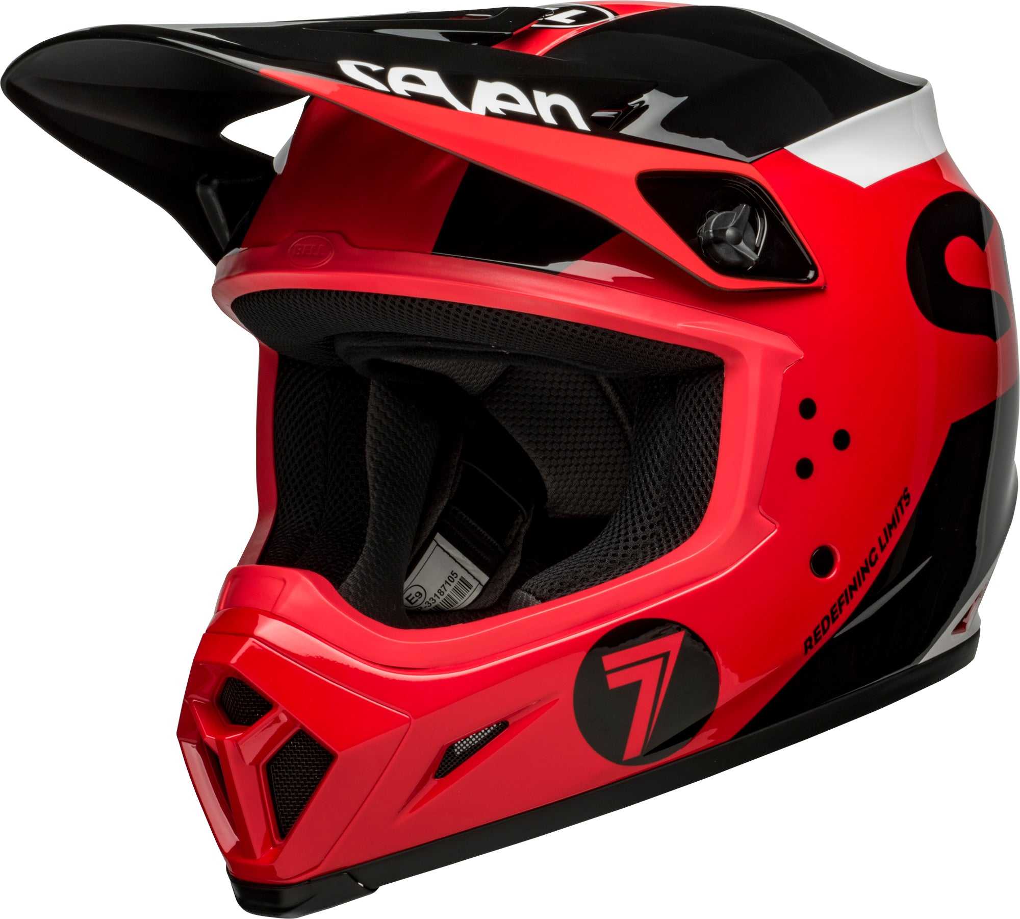 Bell, Bell MX 2022 MX-9 Mips Adult Helmet (Seven Phaser Red/Black)