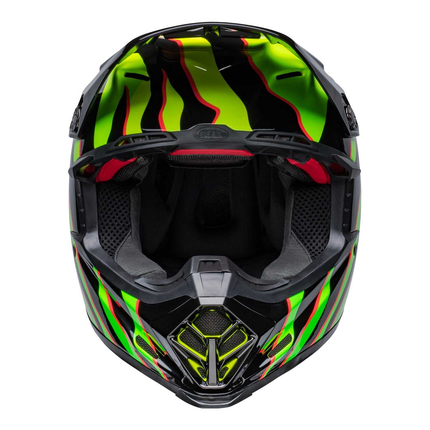 Bell, Bell MX 2022 Moto-9S Flex Adult Helmet (Claw Black/Green)