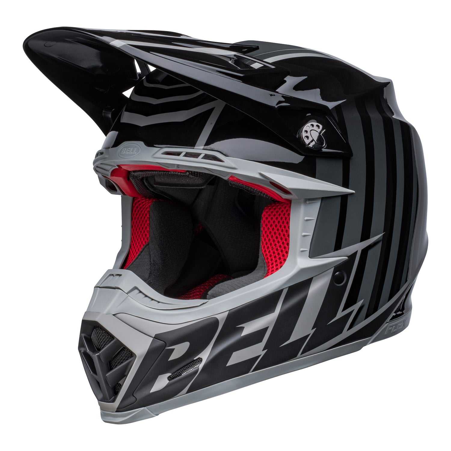 Bell, Bell MX 2022 Moto-9S Flex Adult Helmet (Sprint M/G Black/Grey)