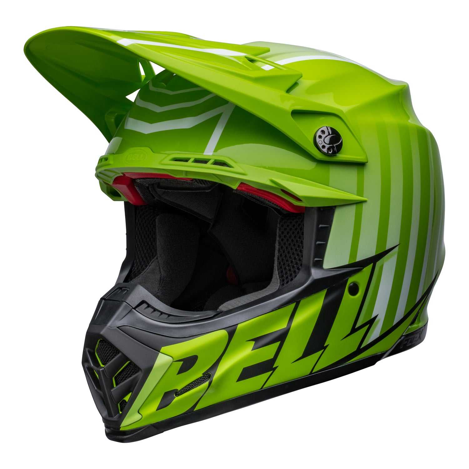 Bell, Bell MX 2022 Moto-9S Flex Adult Helmet (Sprint M/G Green/Black)