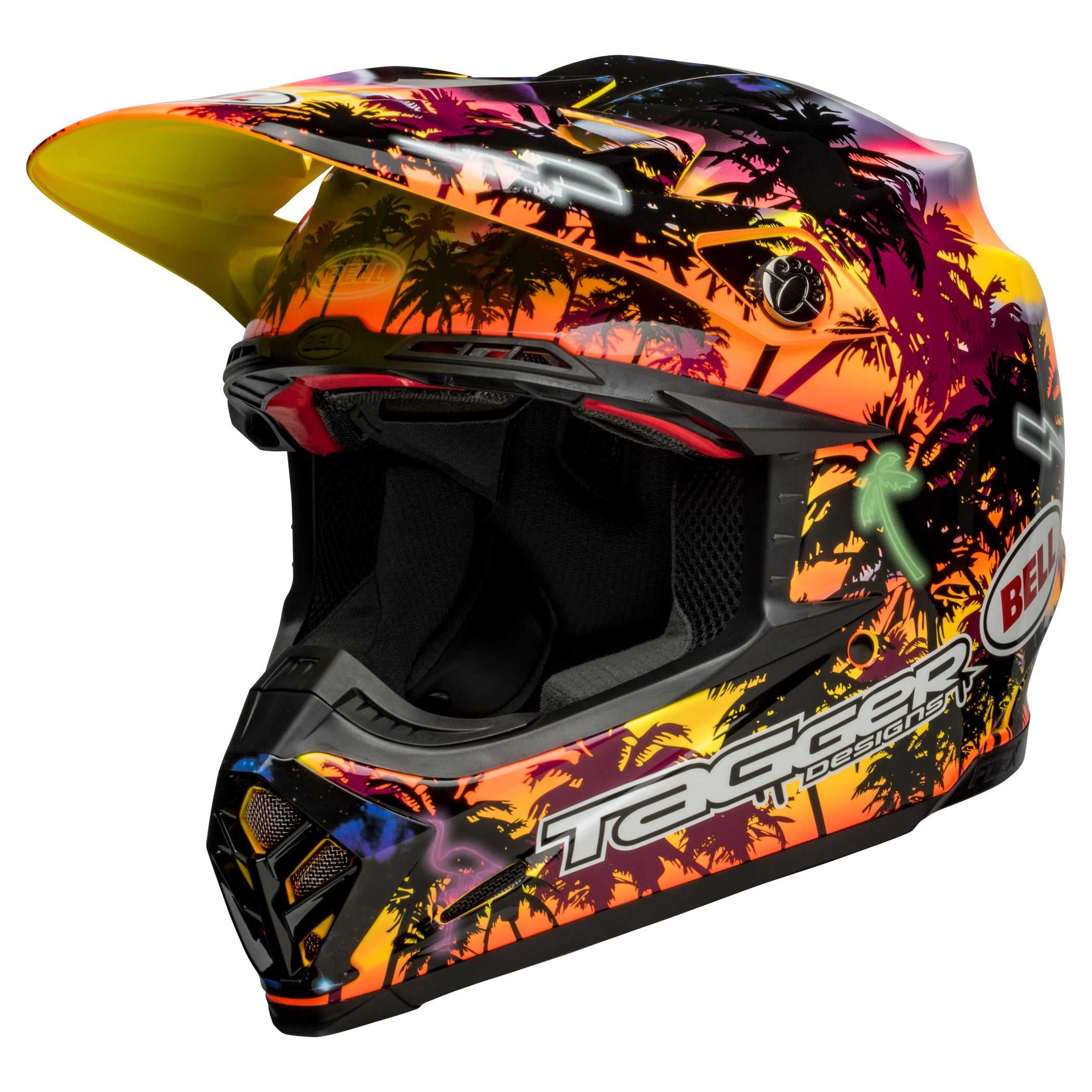 Bell, Bell MX 2022 Moto-9S Flex Adult Helmet (Tagger Tropical Fever)