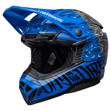 Bell, Bell MX 2023 Moto-10 Spherical Mips Adult Helmet (FH DITD 23 Blue/White)