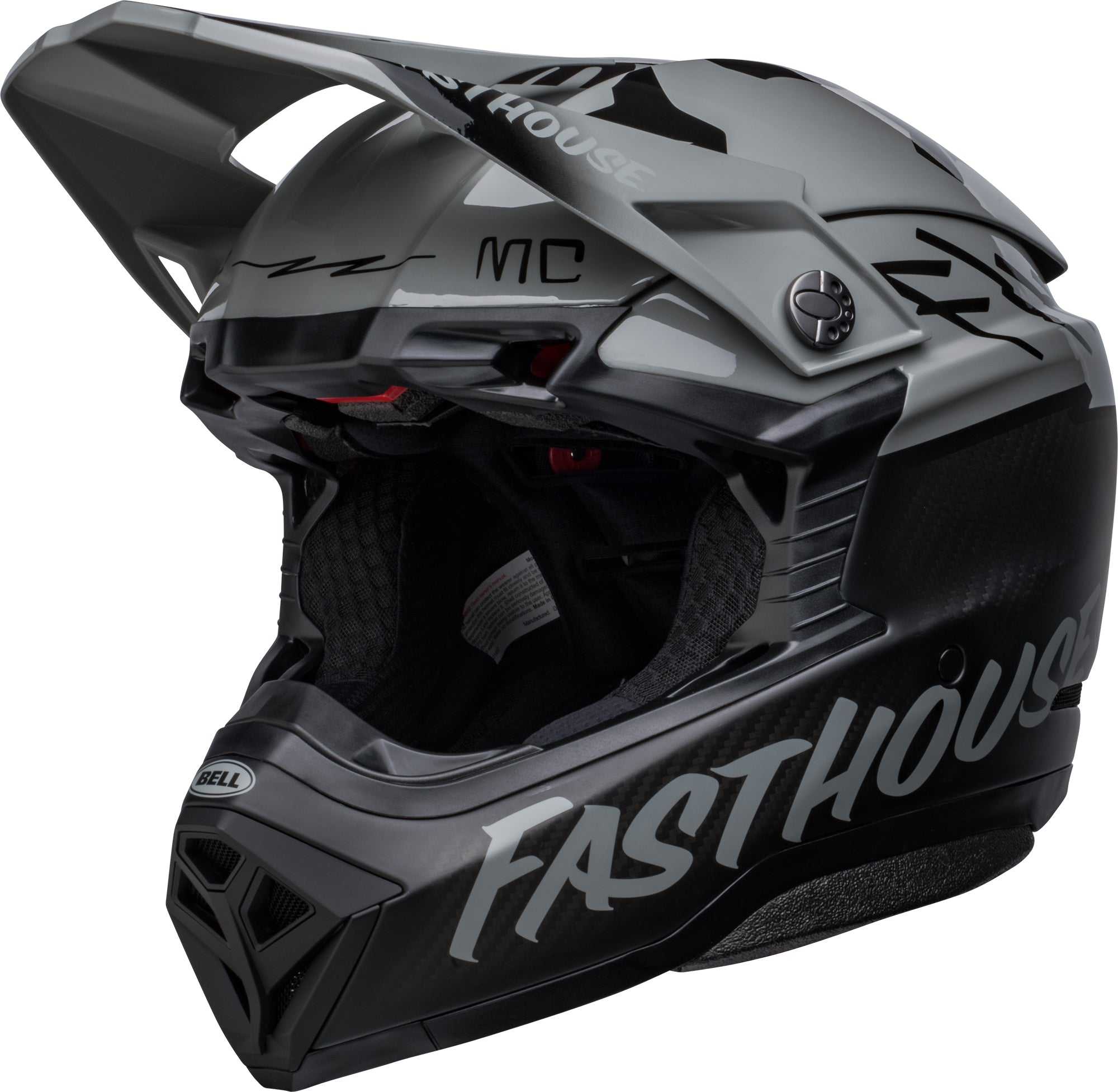 Bell, Bell MX 2023 Moto-10 Spherical Mips Adult Helmet (Fasthouse BMF M/G Grey/Black)