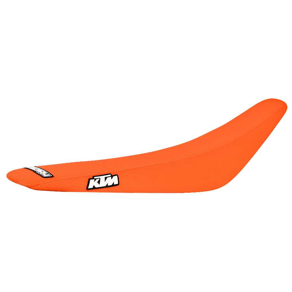 Enjoy Manufacturing, ENJOY MANUFACTURING KTM SEAT COVER SX 50 2016 - 2023 RIBBED LOGO, ALL ORANGE