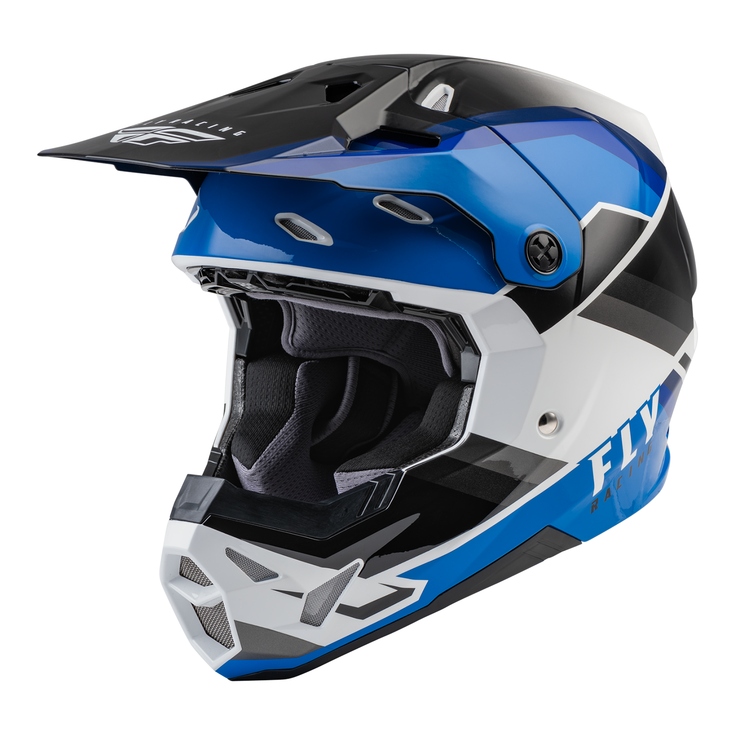 Fly Racing, FLY 2022 FORMULA CP RUSH HELMET (BLACK/BLUE/WHITE) YOUTH