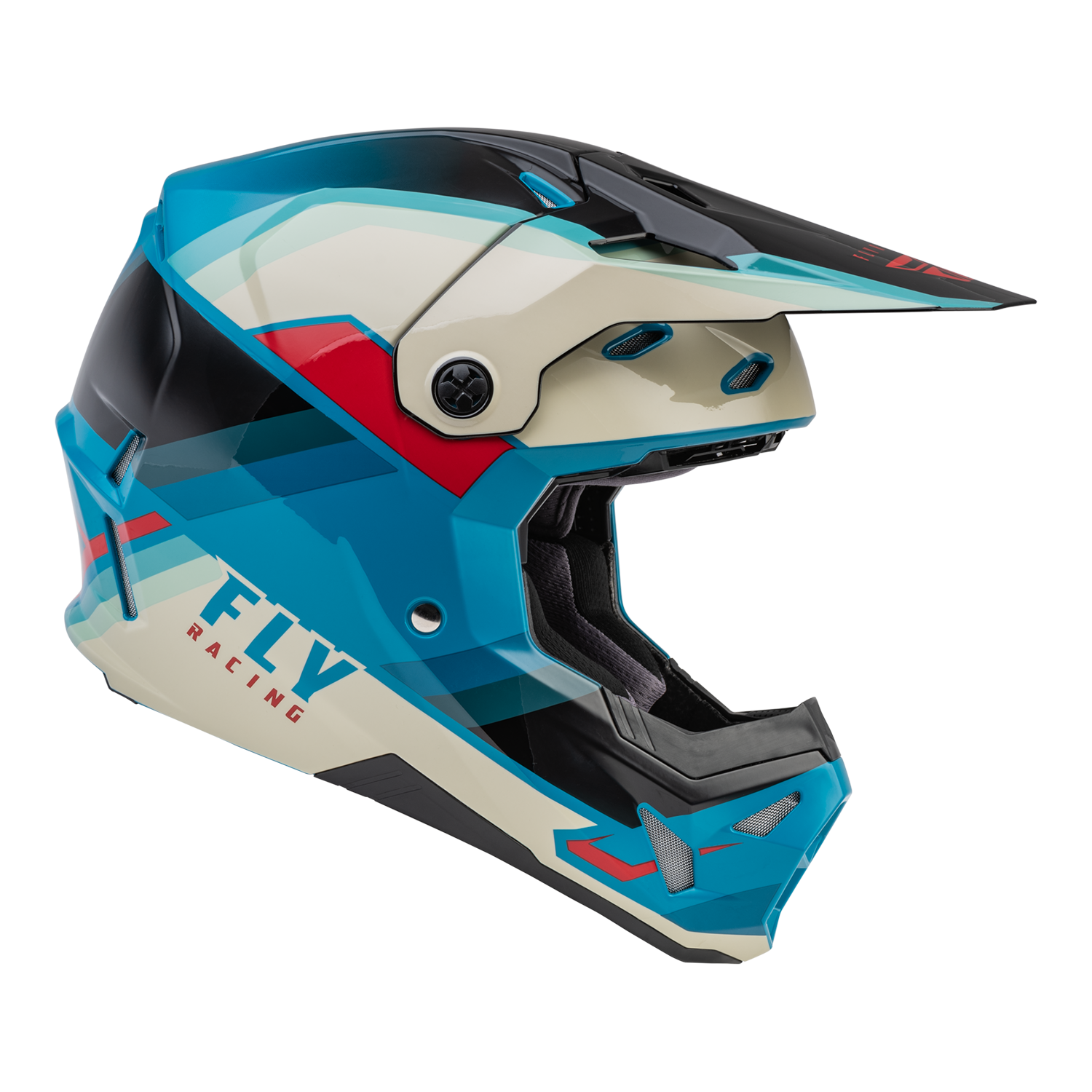 Fly Racing, FLY 2022 FORMULA CP RUSH HELMET (BLACK/STONE/DARK TEAL)