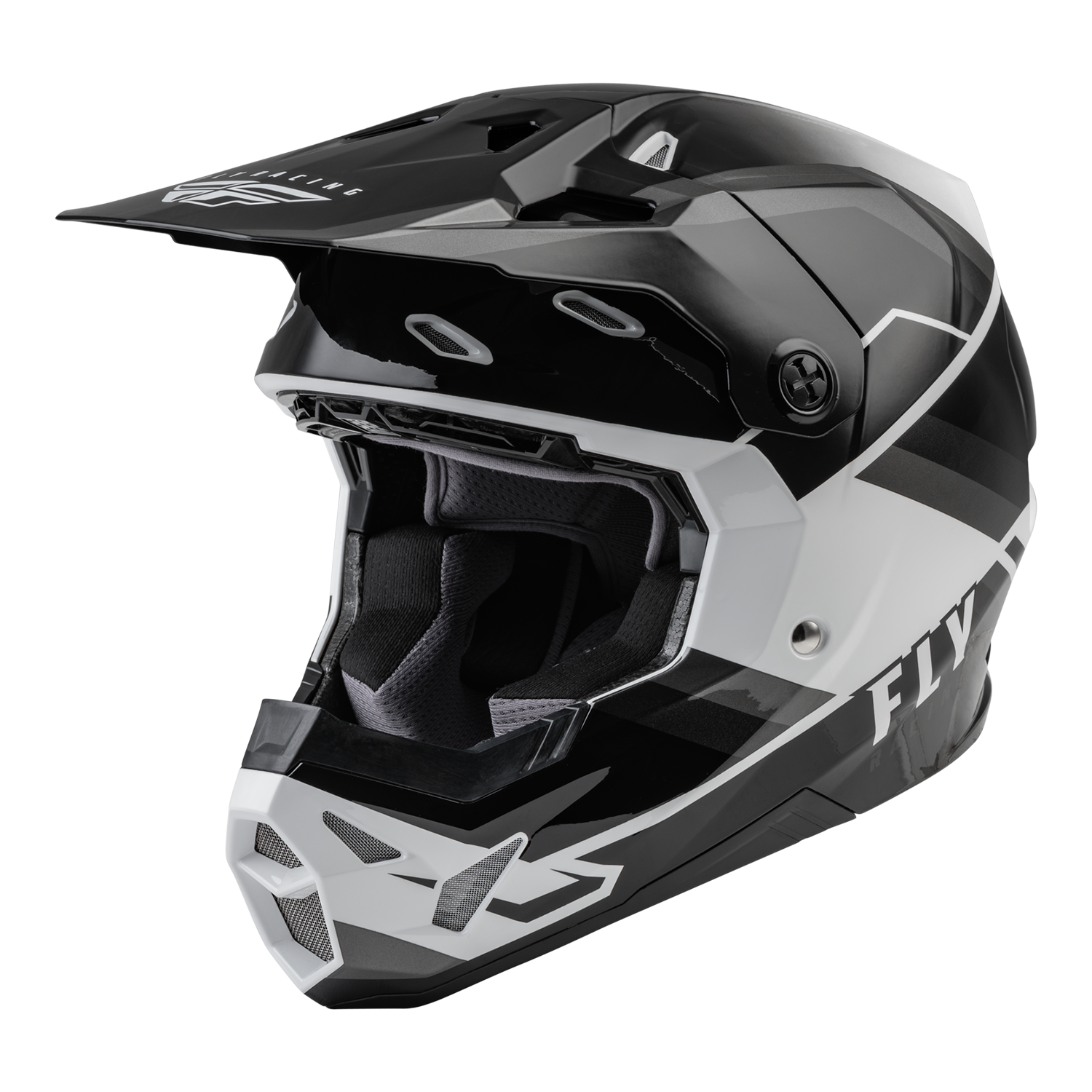 Fly Racing, FLY 2022 FORMULA CP RUSH HELMET (GREY/BLACK/WHITE) YOUTH