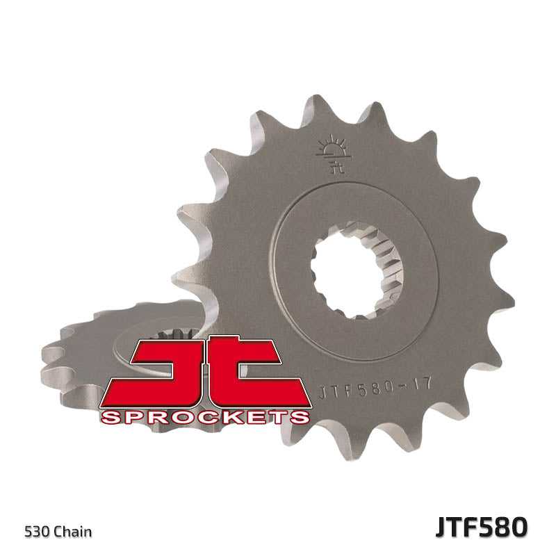 JT, JTF580 Front Drive Motorcycle Sprocket 17 Teeth (JTF 580.17)