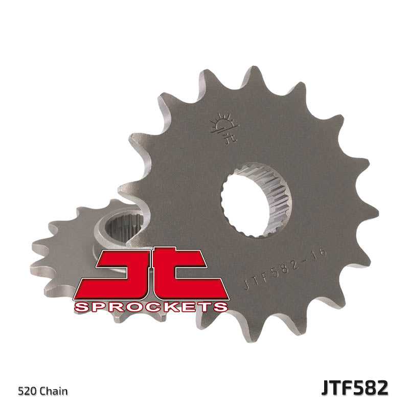 JT, JTF582 Front Drive Motorcycle Sprocket 16 Teeth (JTF 582.16)