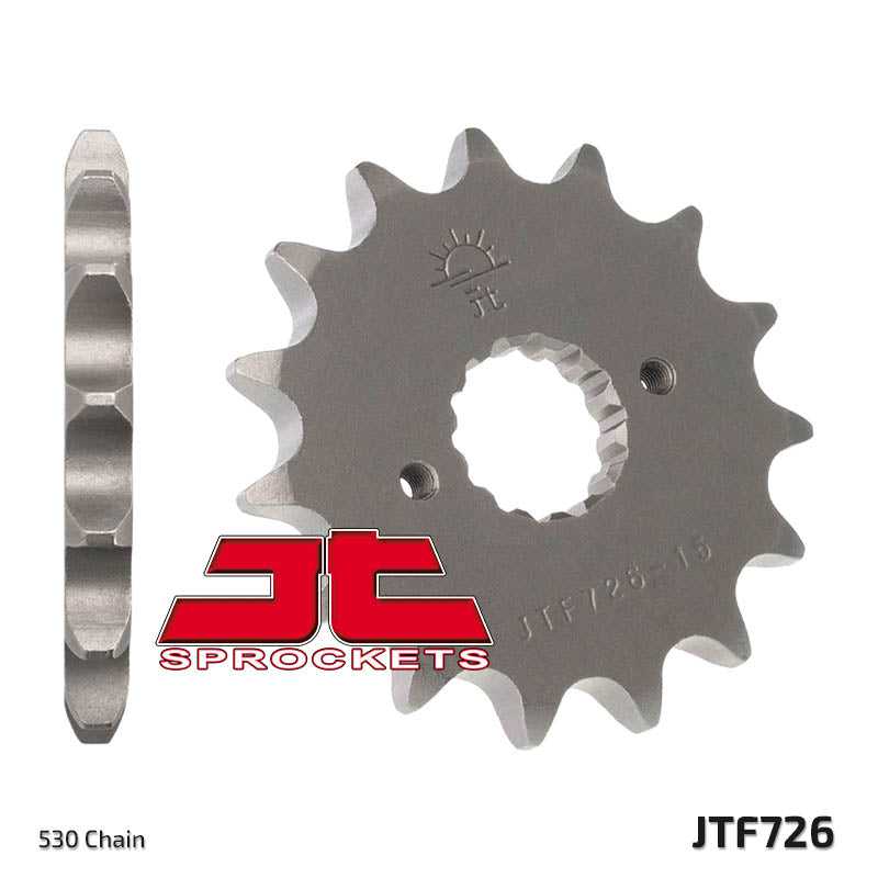 JT, JTF726 Front Drive Motorcycle Sprocket 15 Teeth (JTF 726.15)