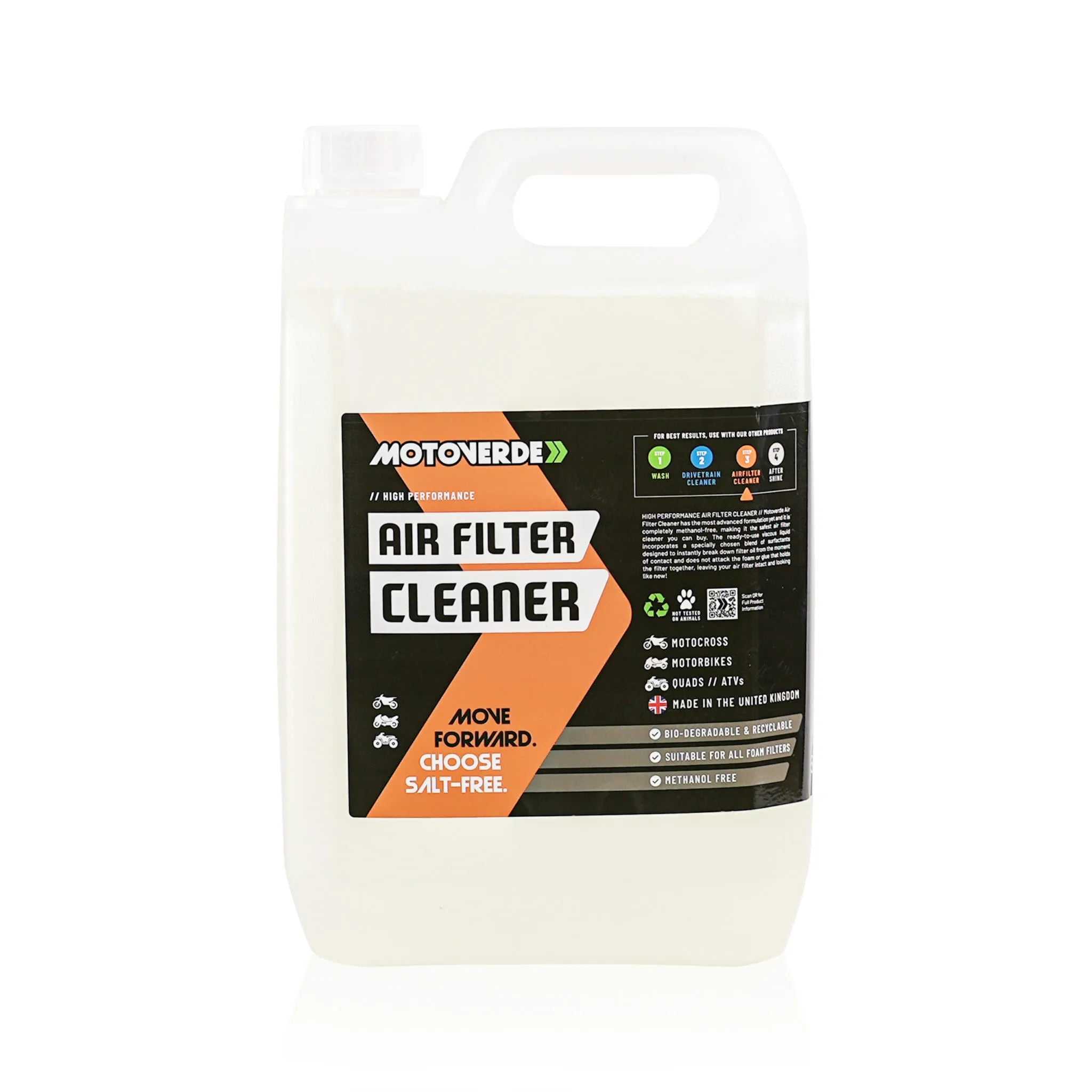 MOTOVERDE, MOTOVERDE AIR FILTER CLEANER 5L - REFILL