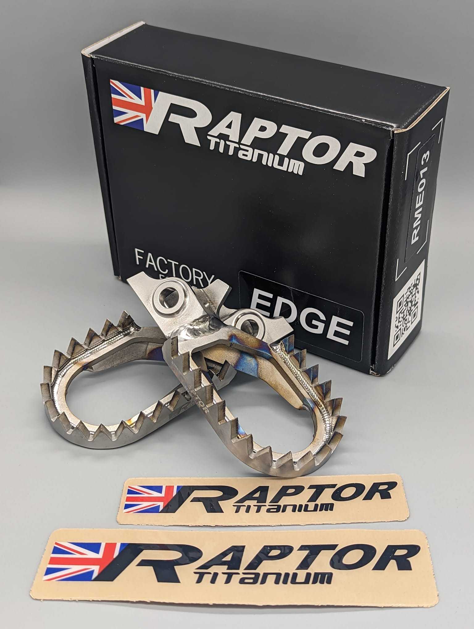 Raptor, RAPTOR YAMAHA YZF 450 23 / YZF 250-450 2024 EDGE TITANIUM FOOTPEGS