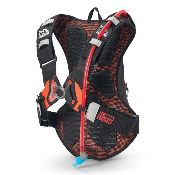 USWE, USWE RAW 8 HYDRATION BACKPACK - BLACK/ORANGE