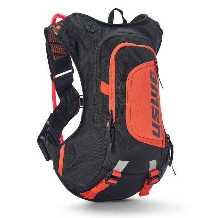 USWE, USWE RAW 8 HYDRATION BACKPACK - BLACK/ORANGE